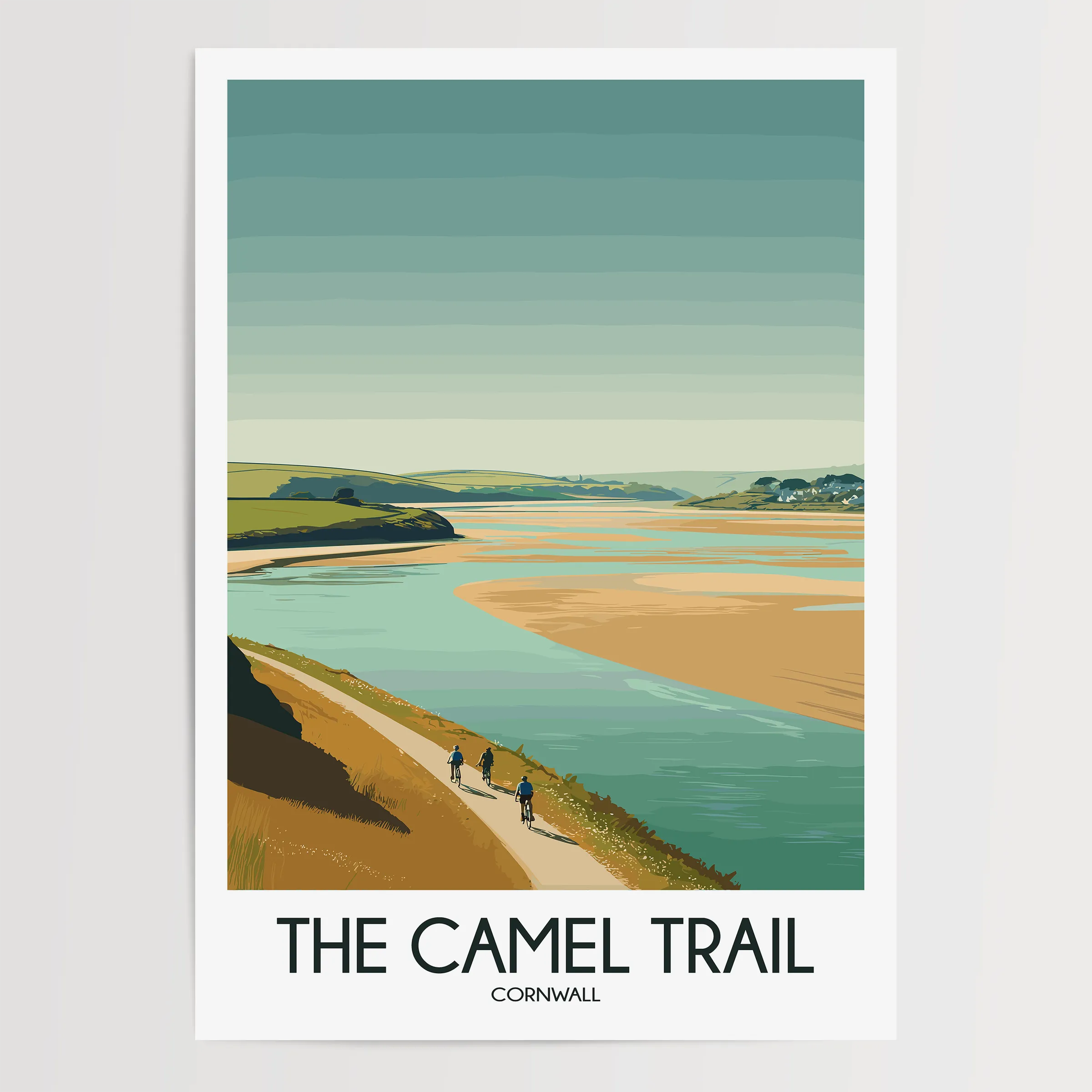 The Camel Trail Retro Travel Illustration