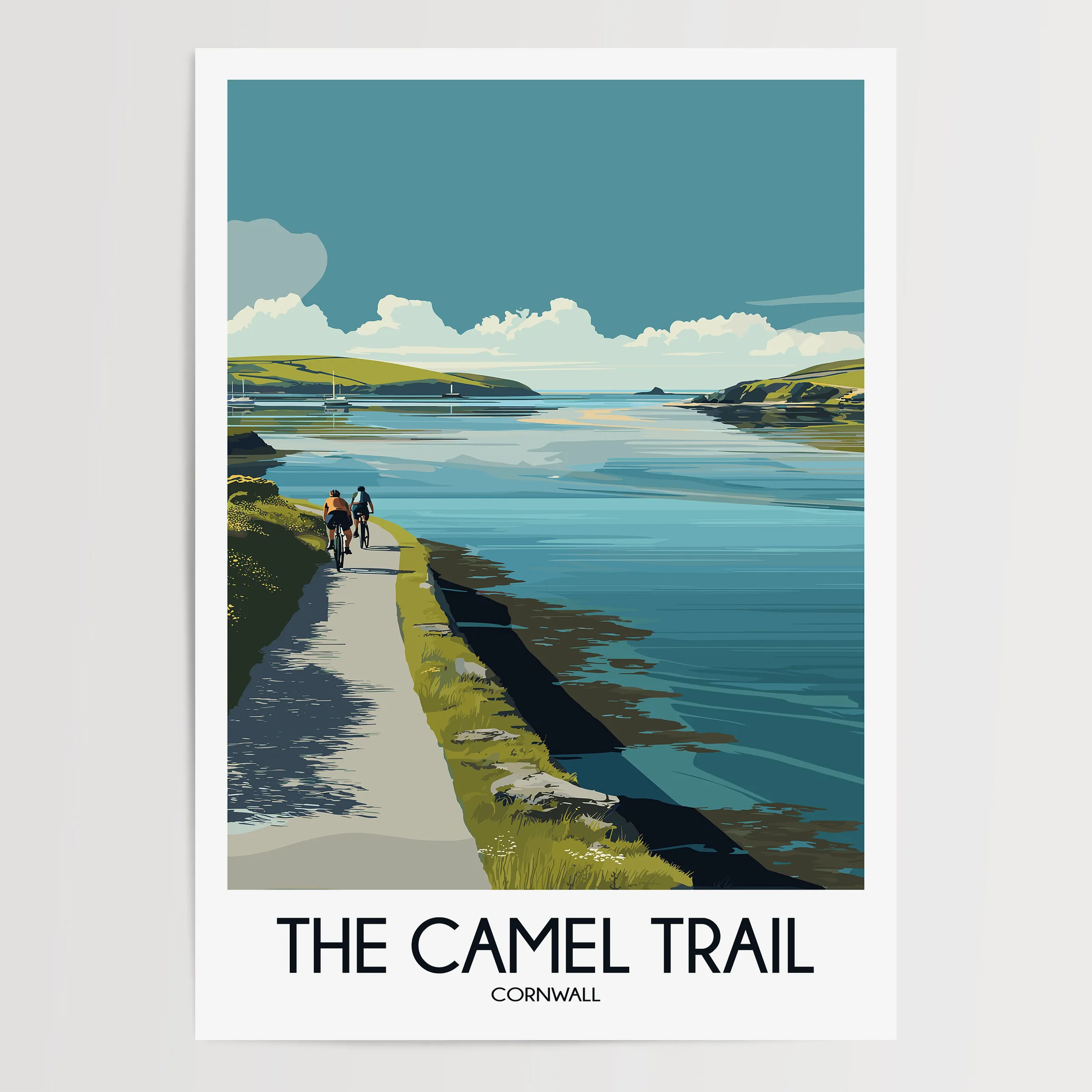 The Camel Trail Retro Travel Illustration