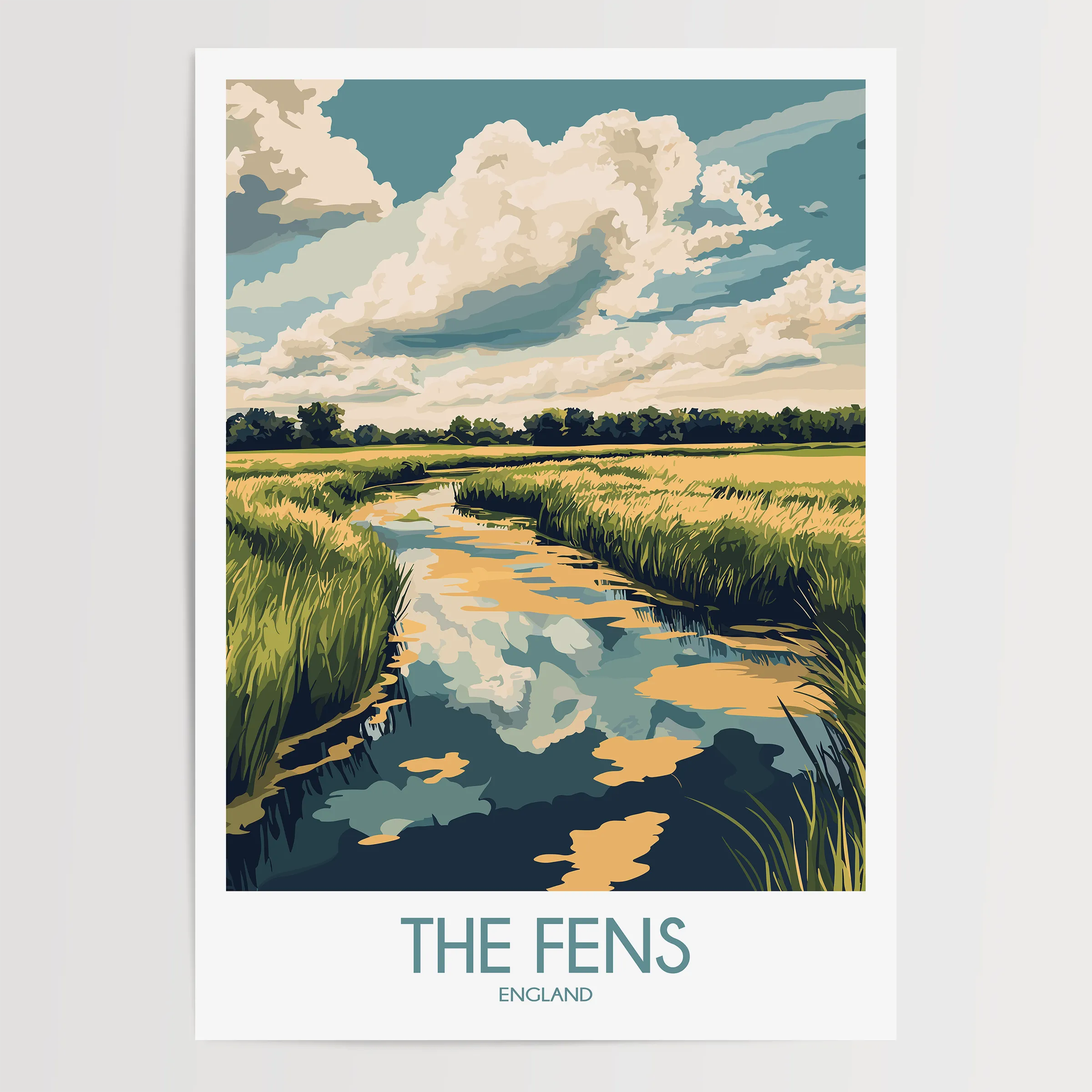 The Fens Destination Art Gift