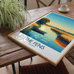 The Fens Retro Travel Illustration