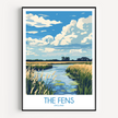 The Fens Souvenir Poster Print