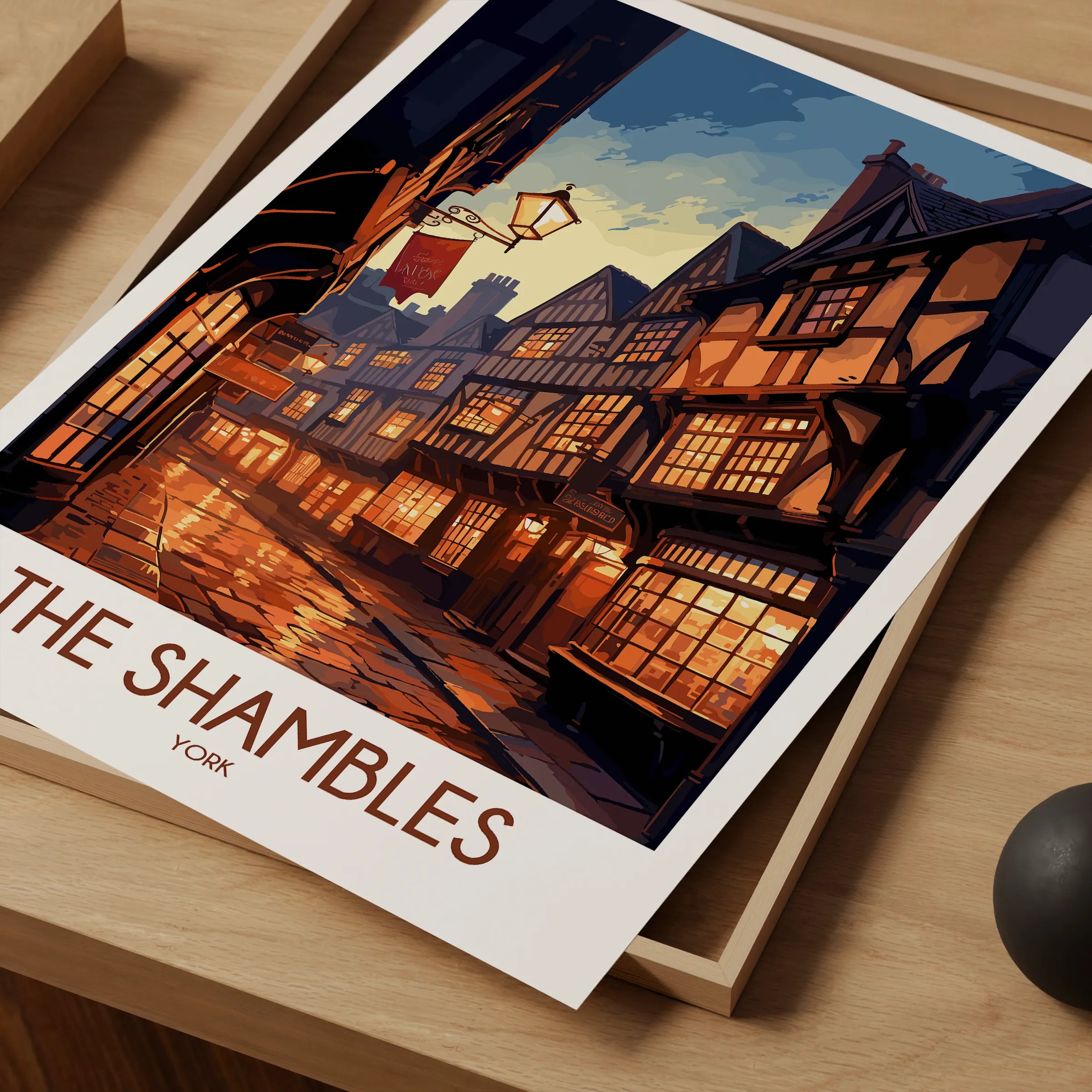 The Shambles Modern Travel Poster