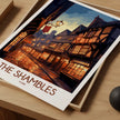 The Shambles Modern Travel Poster