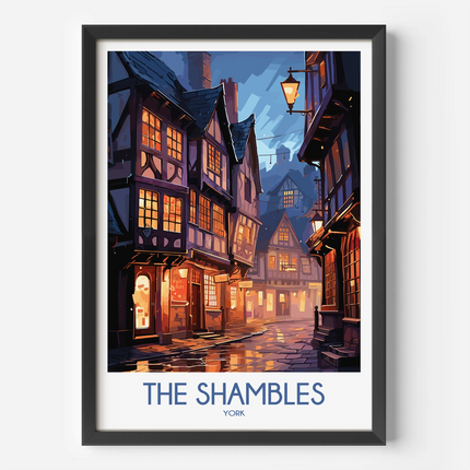 The Shambles Modern Travel Poster