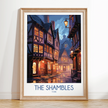 The Shambles Vintage Style Print