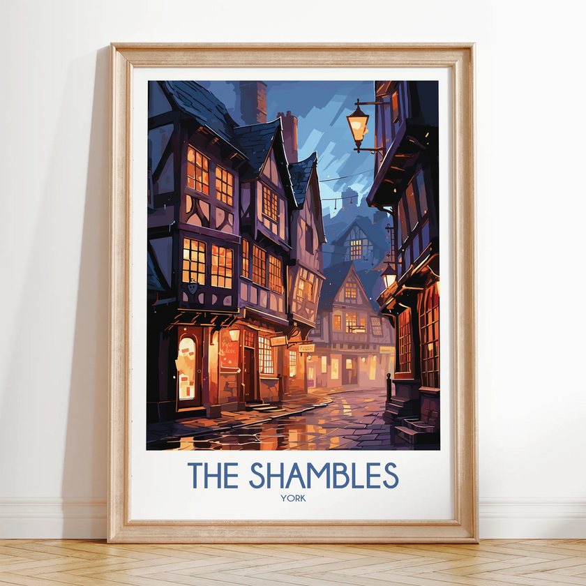 The Shambles Vintage Style Print