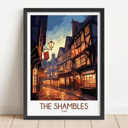 The Shambles Vintage Style Print
