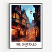 The Shambles Vintage Style Print