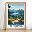 The Trossachs Modern Travel Poster