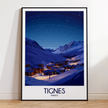 Tignes Retro Travel Illustration