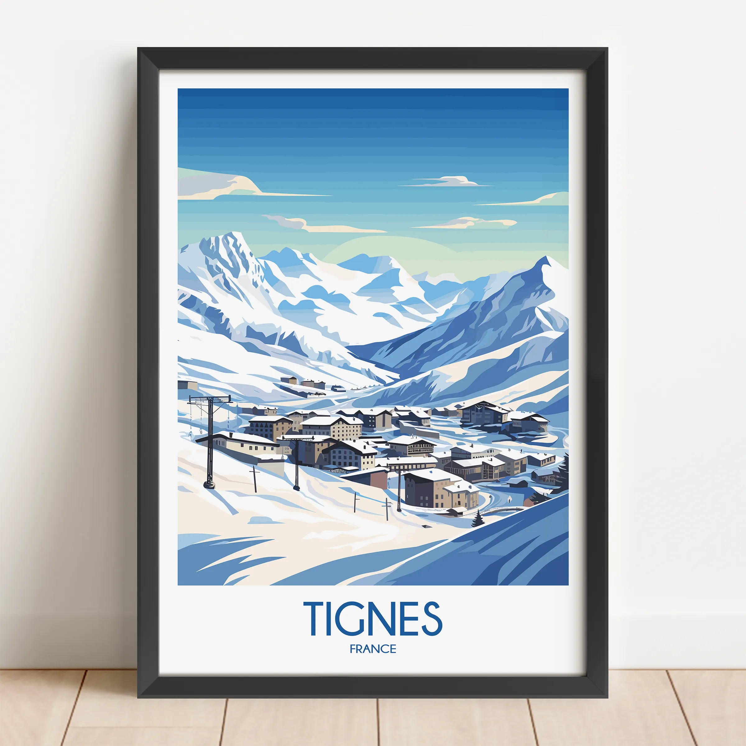 Tignes Souvenir Poster Print