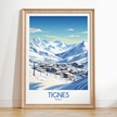 Tignes Vintage Style Print
