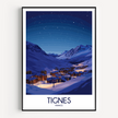Tignes Vintage Style Print