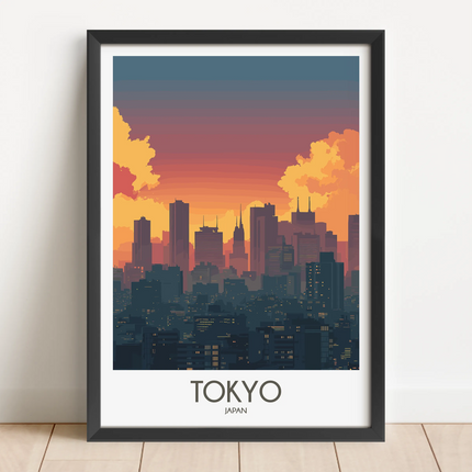 Tokyo Minimalist Wall Art