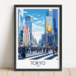 Tokyo Minimalist Wall Art
