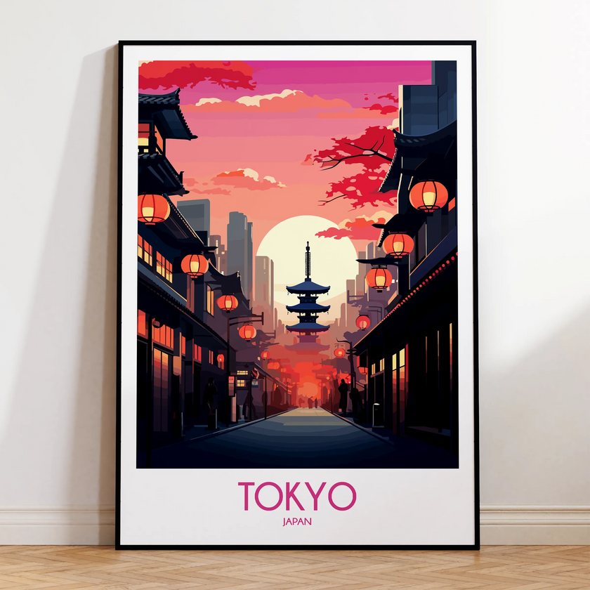 Tokyo Minimalist Wall Art