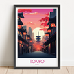 Tokyo Modern Travel Poster