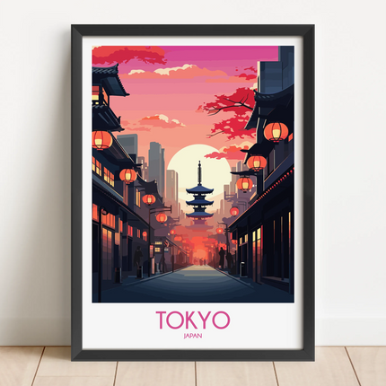 Tokyo Modern Travel Poster