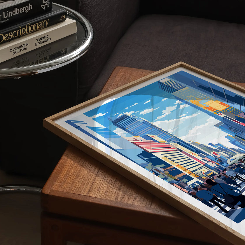 Tokyo Retro Travel Illustration