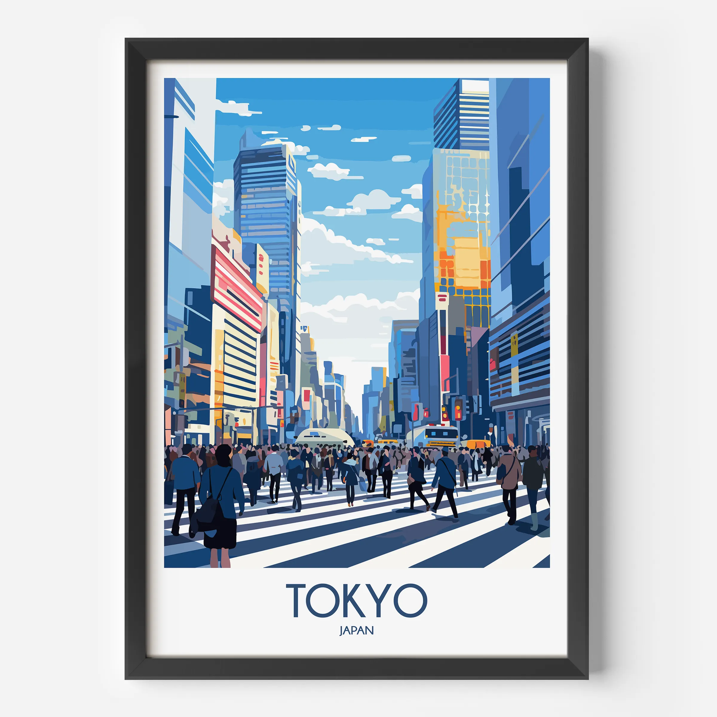 Tokyo Retro Travel Illustration