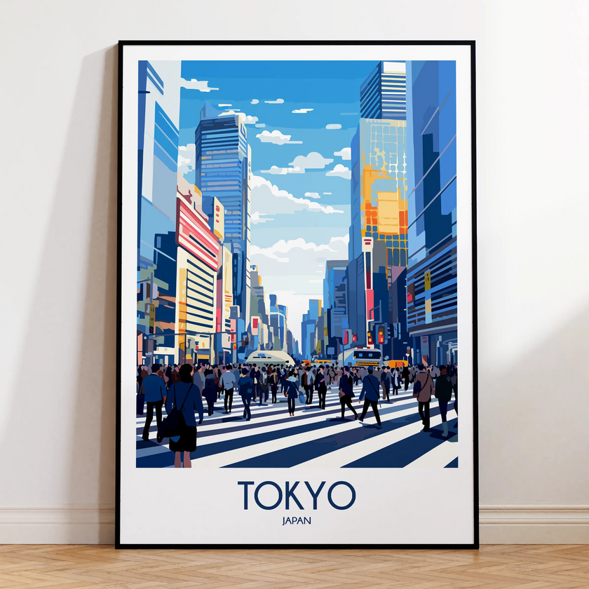 Tokyo Vintage Style Print