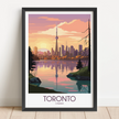 Toronto Modern Travel Poster