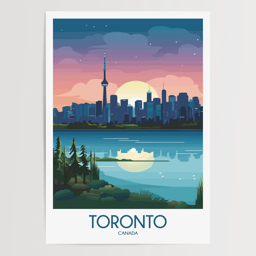 Toronto Retro Travel Illustration