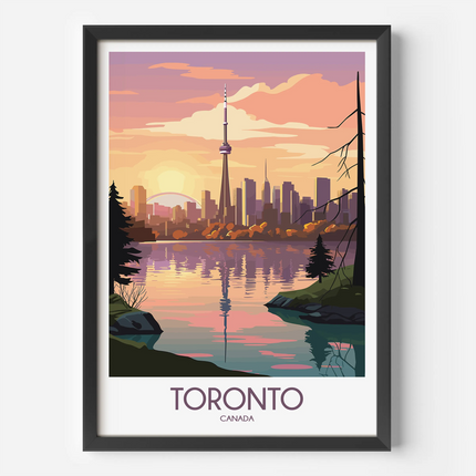 Toronto Retro Travel Illustration