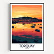 Torquay Retro Travel Illustration