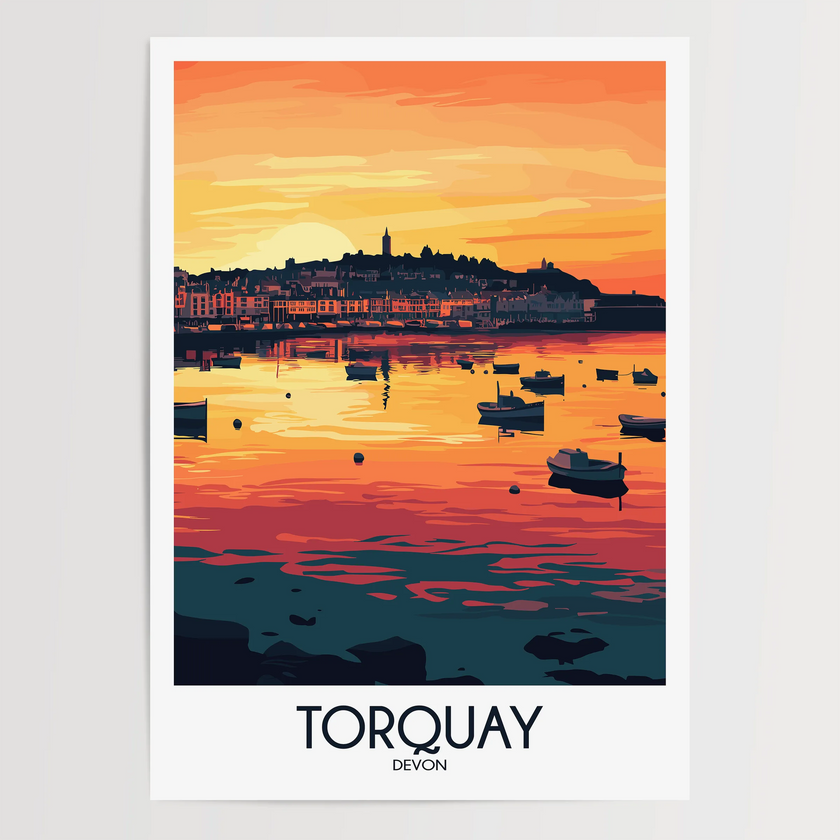 Torquay Souvenir Poster Print