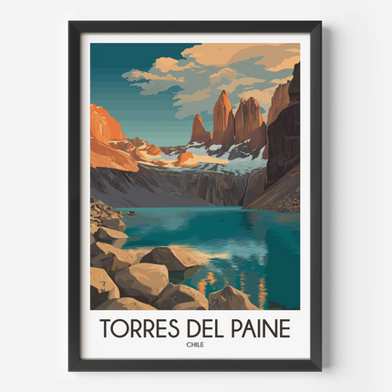 Torres Del Paine Souvenir Poster Print