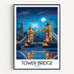 Tower Bridge Modern Travel Poster