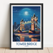 Tower Bridge Scenic Landscape Art
