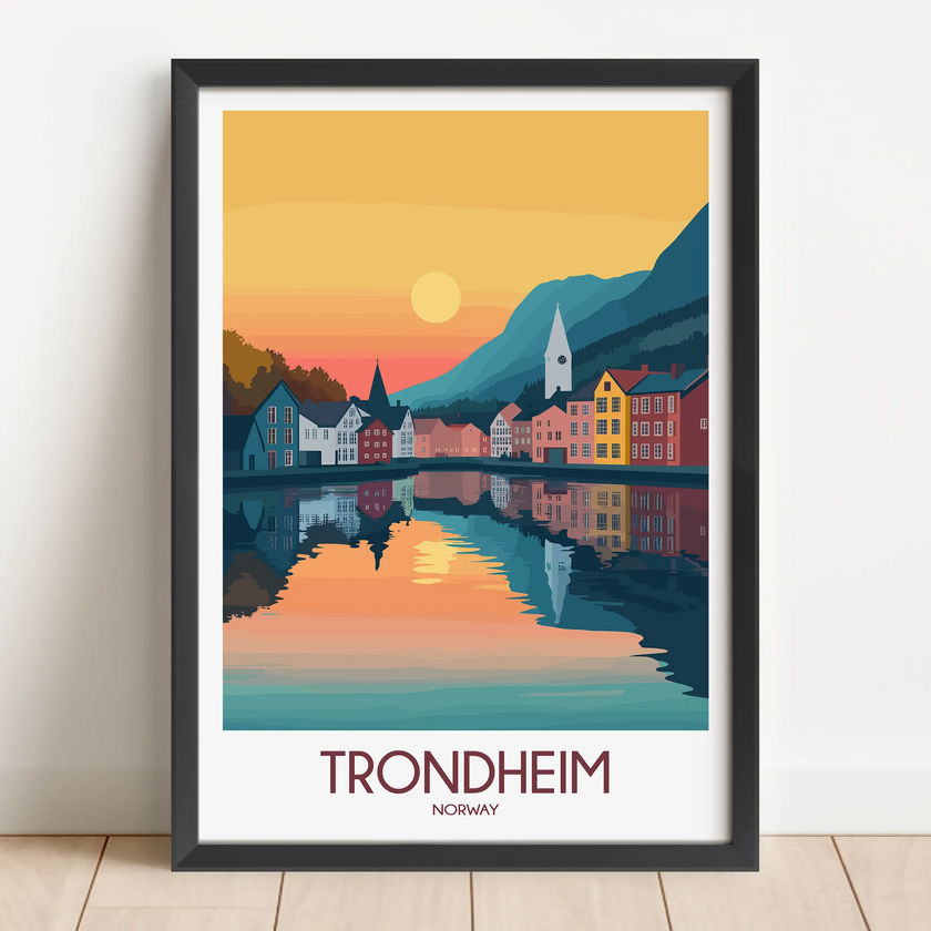 Trondheim Destination Art Gift