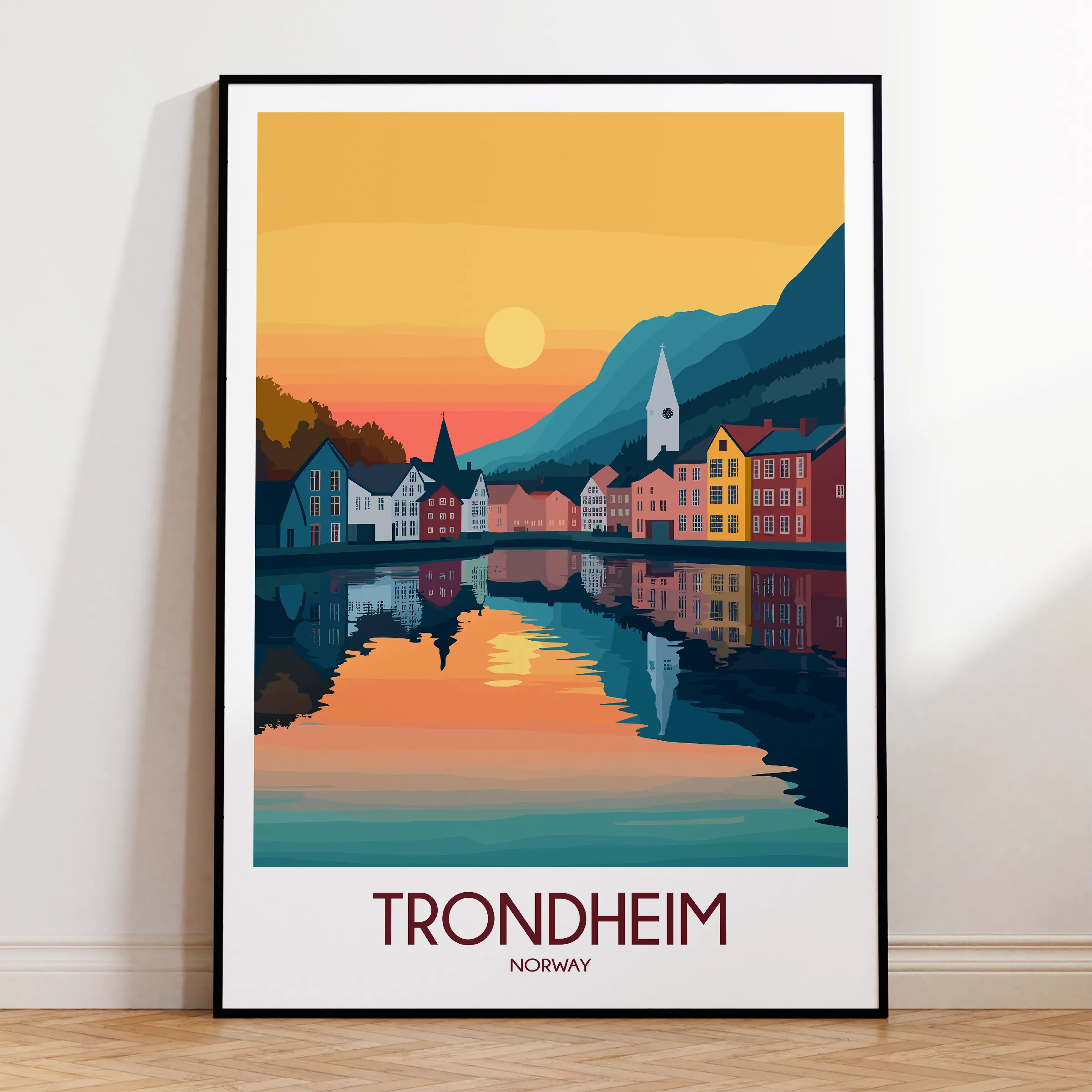 Trondheim Minimalist Wall Art