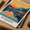 Trondheim Modern Travel Poster