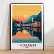 Trondheim Souvenir Poster Print