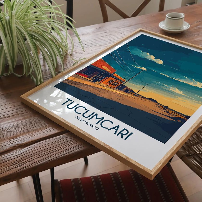 Tucumcari Modern Travel Poster