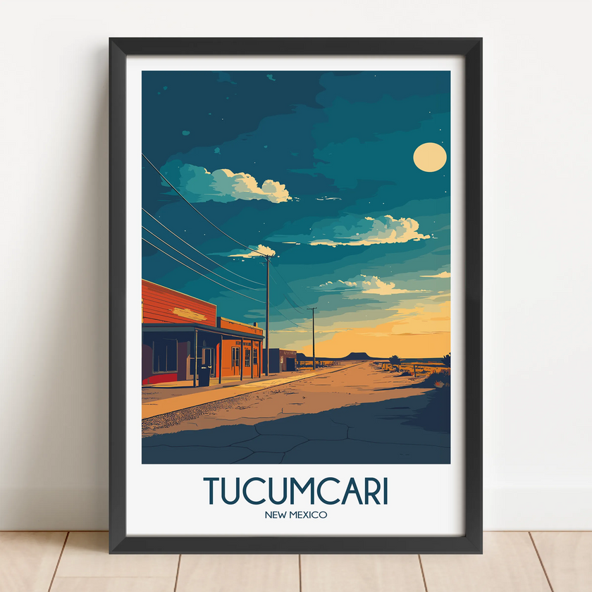 Tucumcari Vintage Style Print