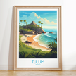 Tulum Modern Travel Poster