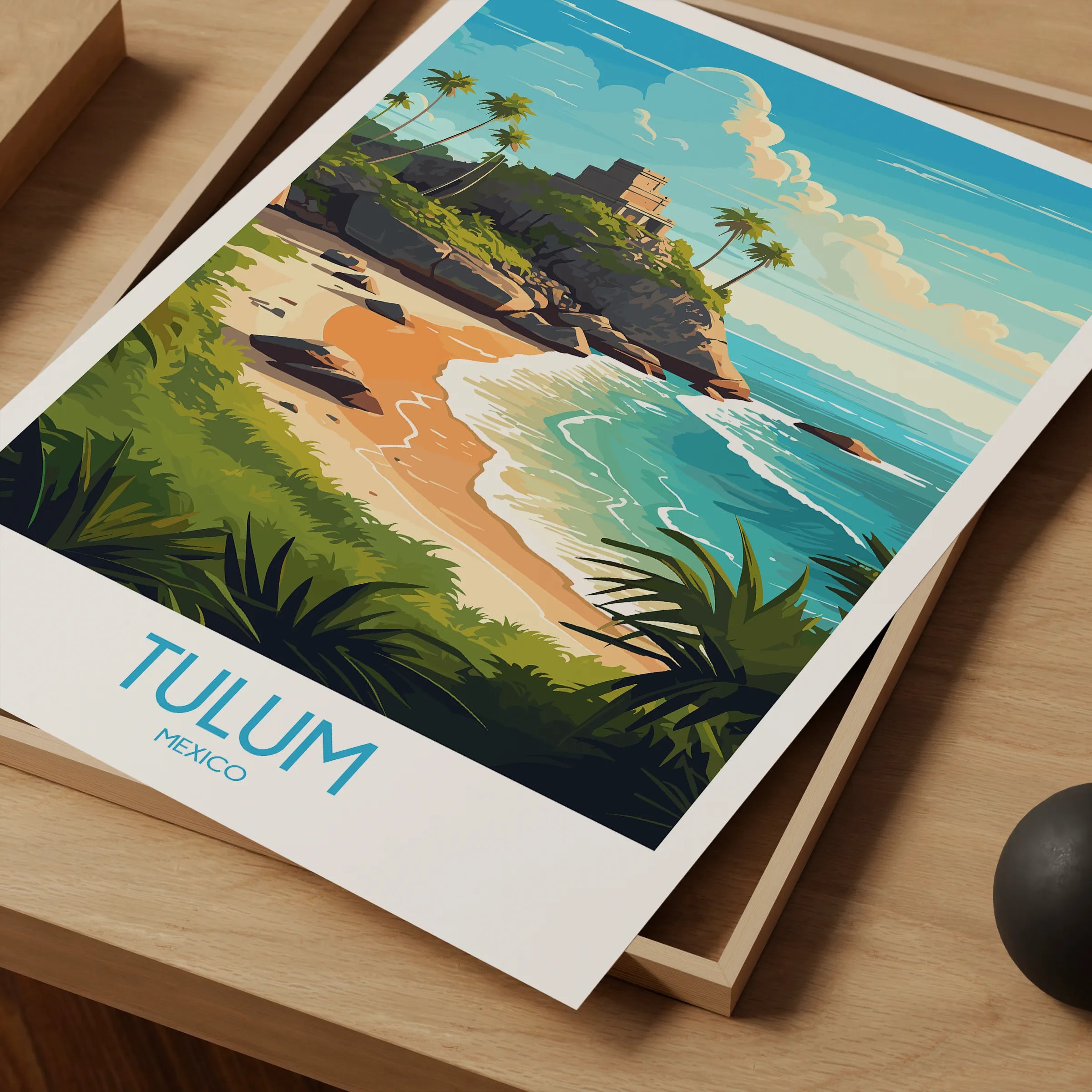 Tulum Vintage Style Print