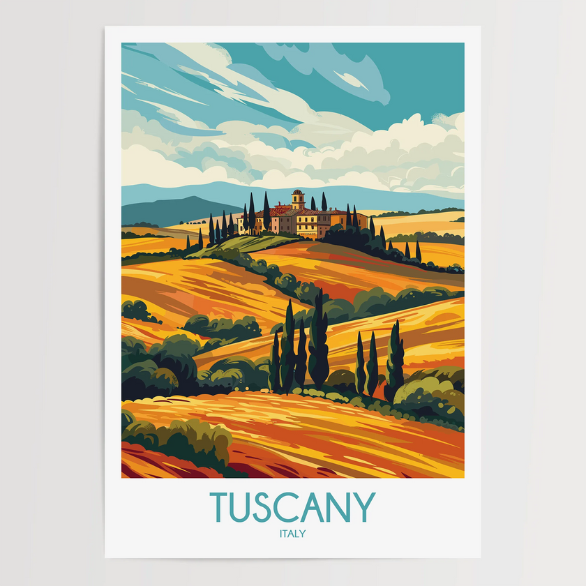 Tuscany Destination Art Gift