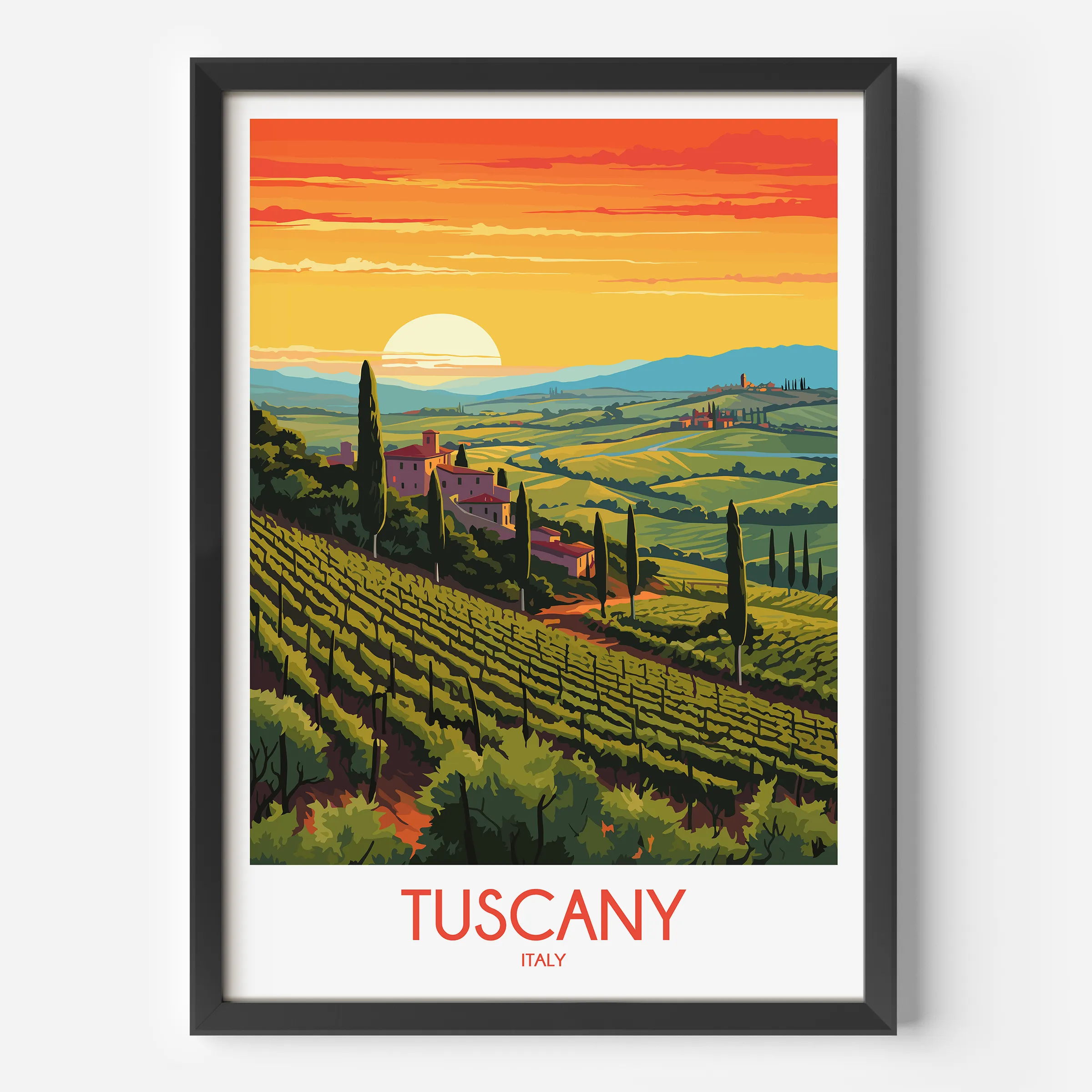 Tuscany Destination Art Gift
