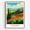 Tuscany Destination Art Gift