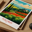 Tuscany Modern Travel Poster