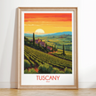 Tuscany Modern Travel Poster