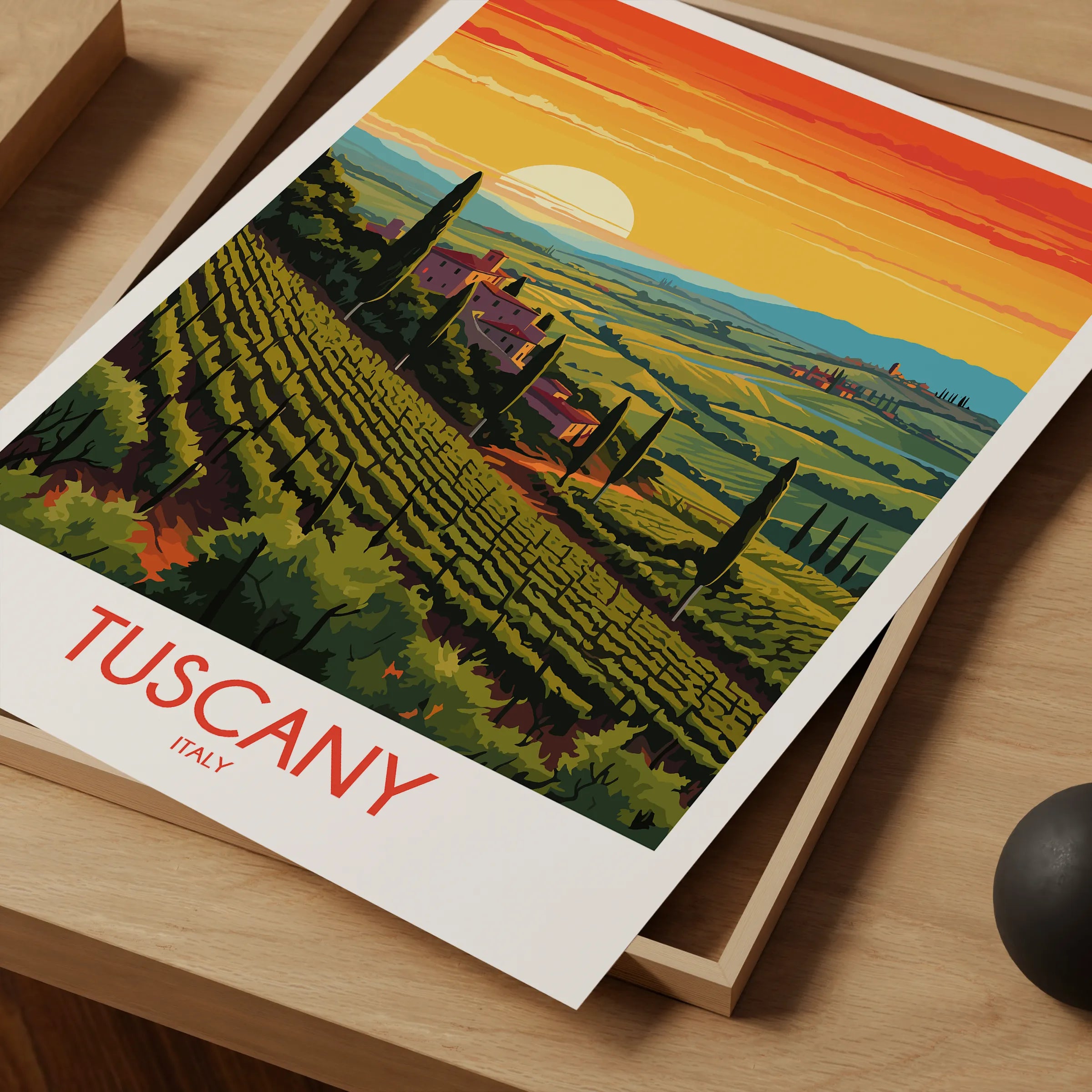Tuscany Scenic Landscape Art