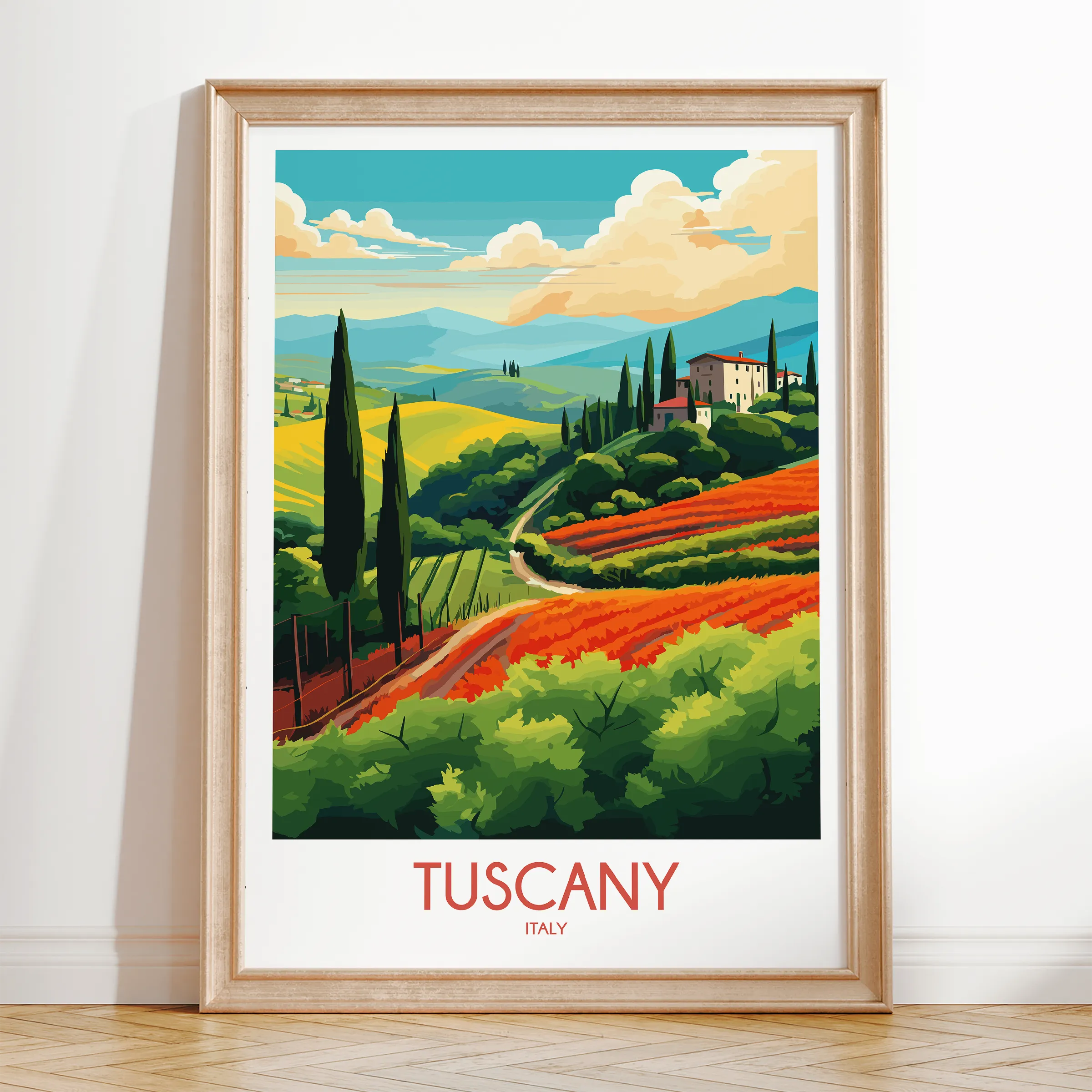 Tuscany Scenic Landscape Art