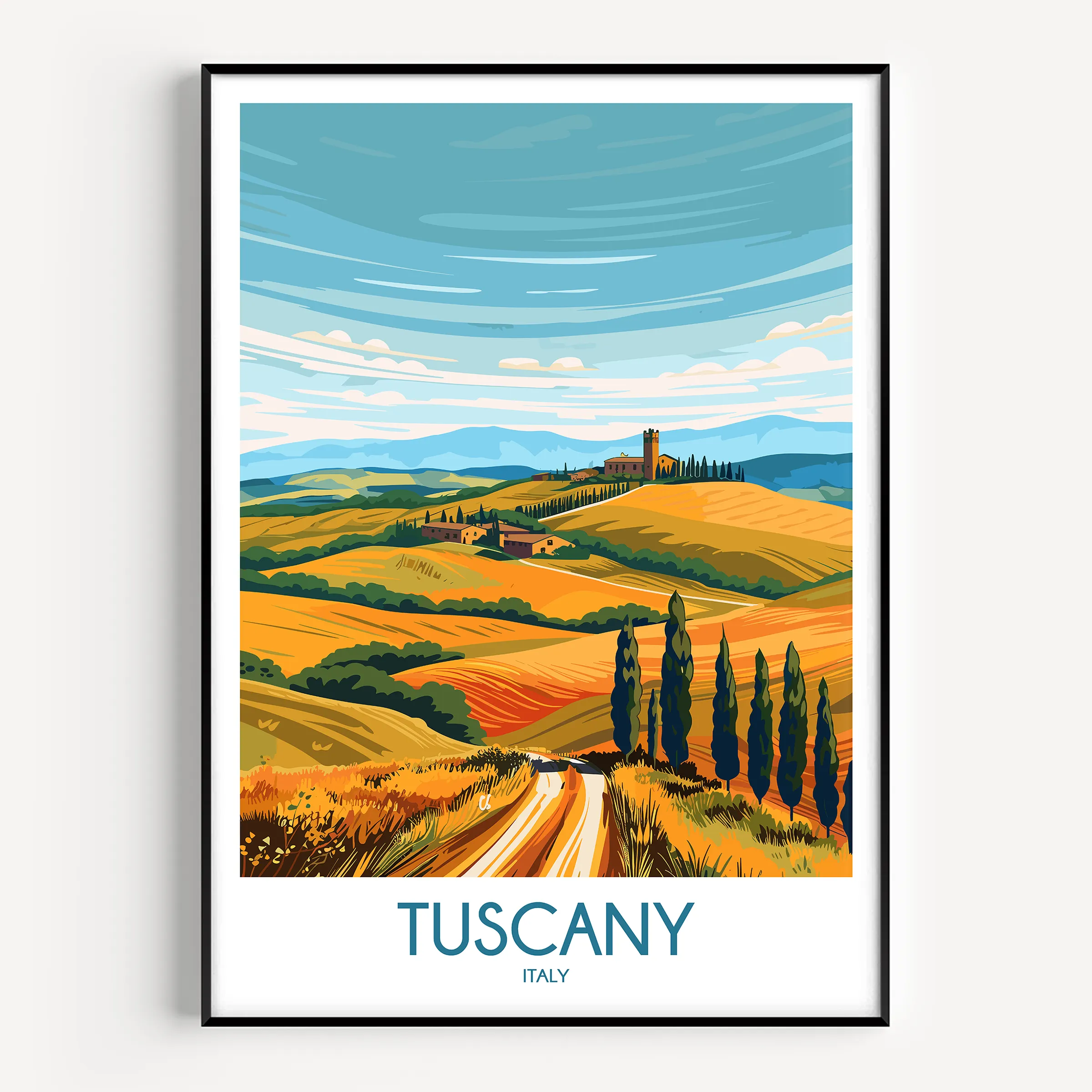 Tuscany Scenic Landscape Art