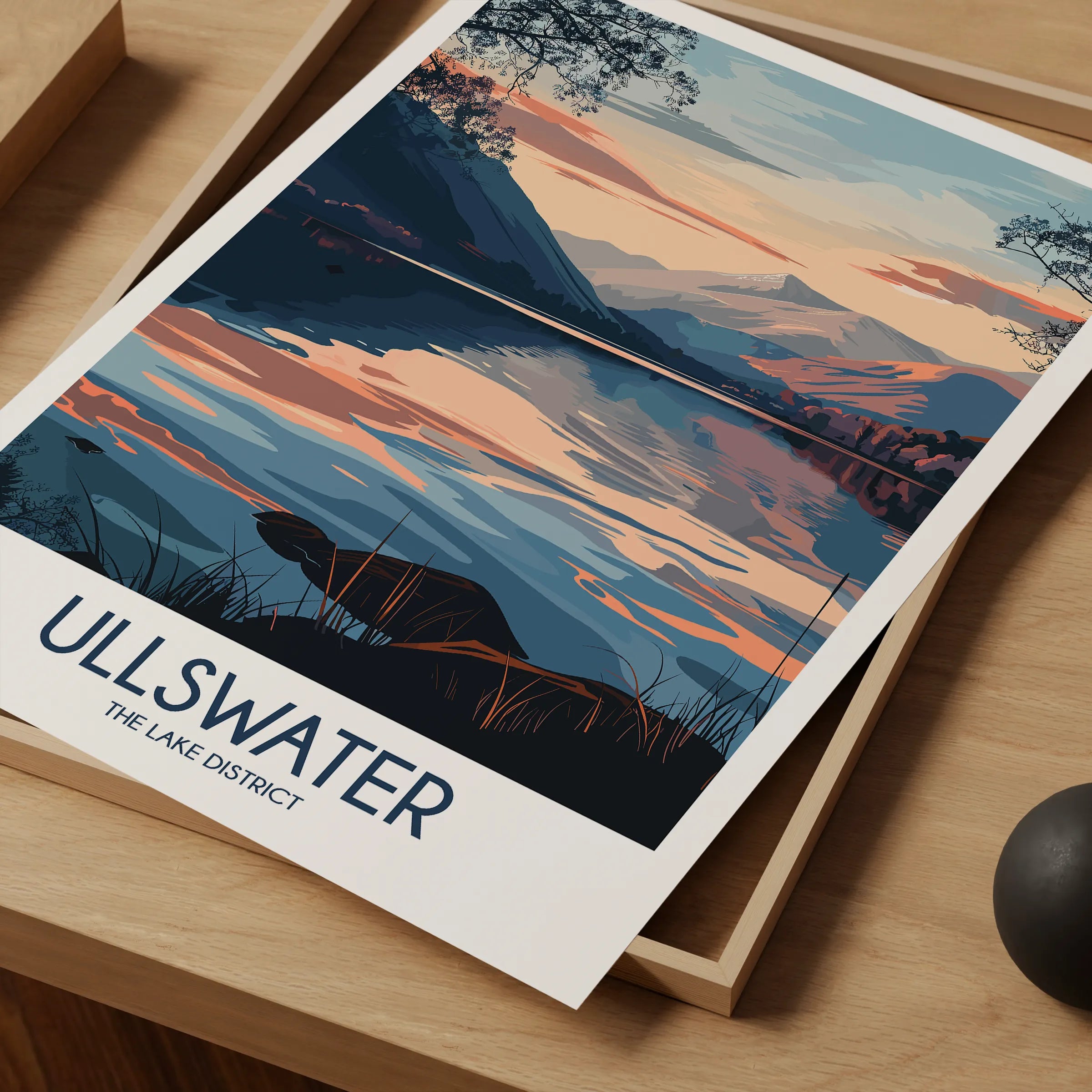 Ullswater Modern Travel Poster